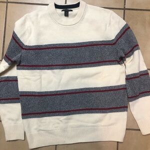 Banana Republic men’s sweater Made of Italian Yarn size Large striped dadcore